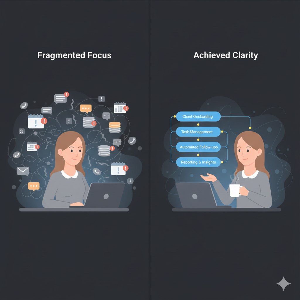Workflow efficiency and team coordination illustration