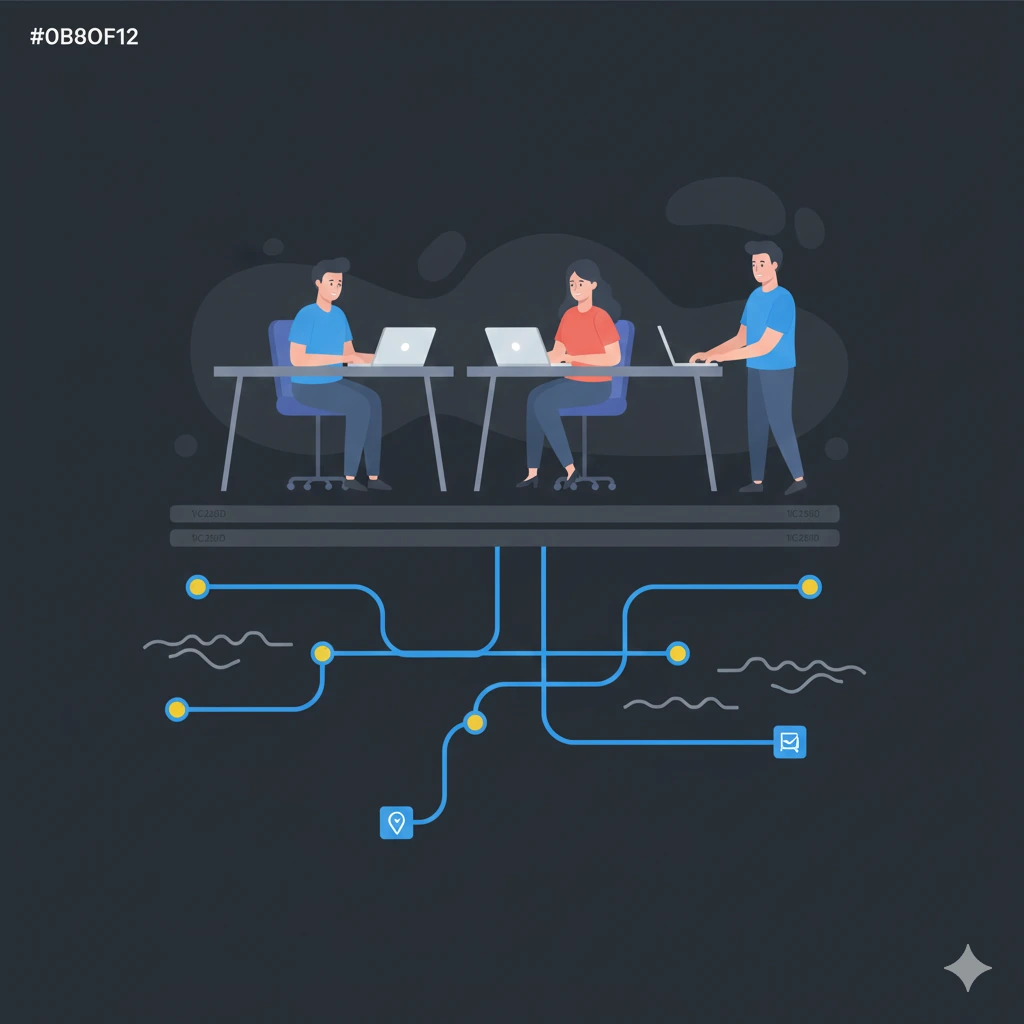 Supply chain planning and operations illustration