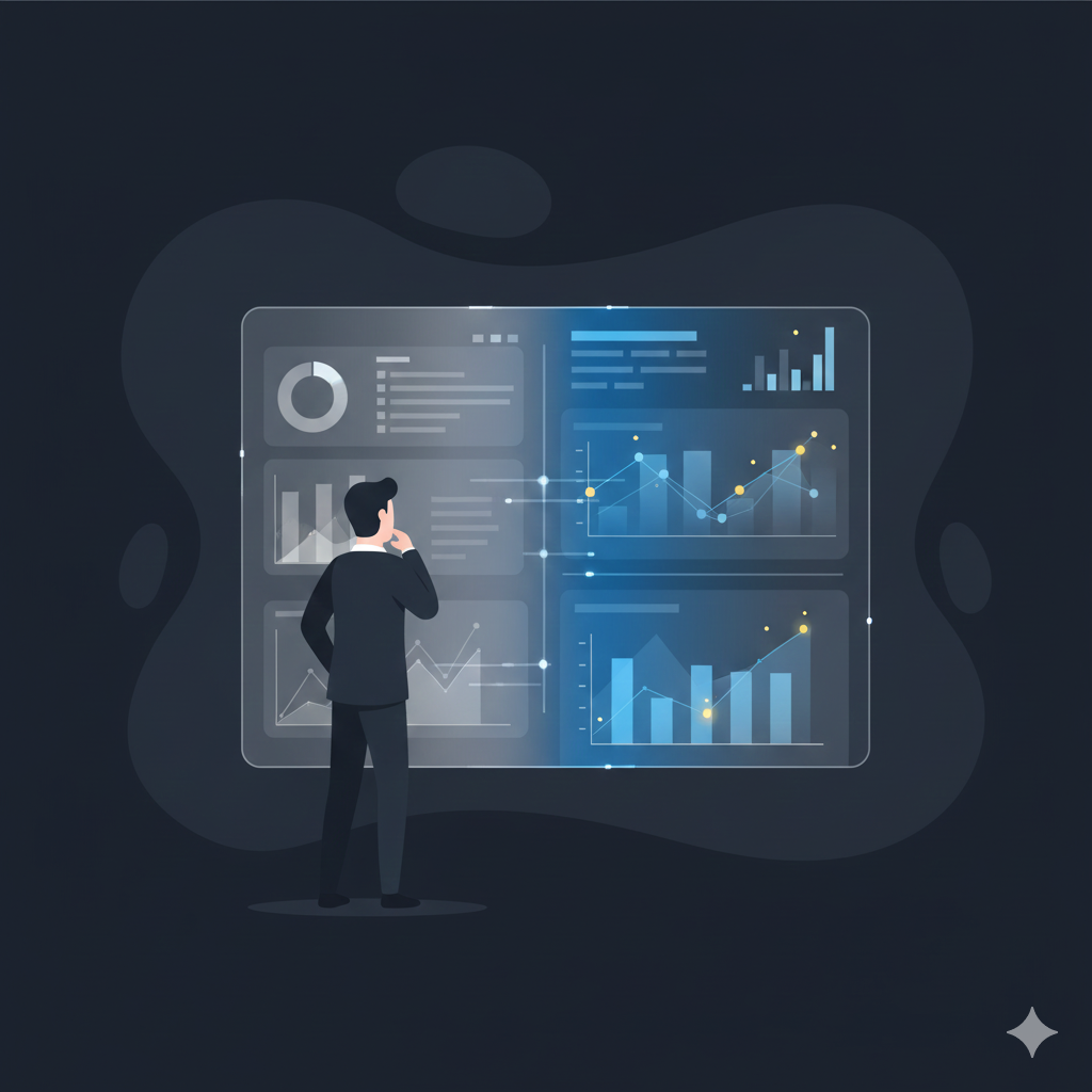 Business automation system illustration