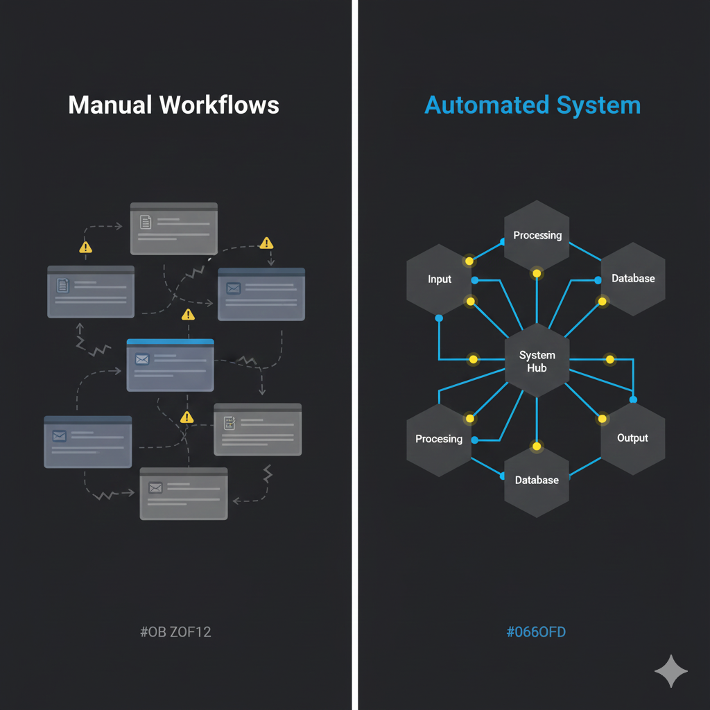 Operational clarity and business decision-making illustration