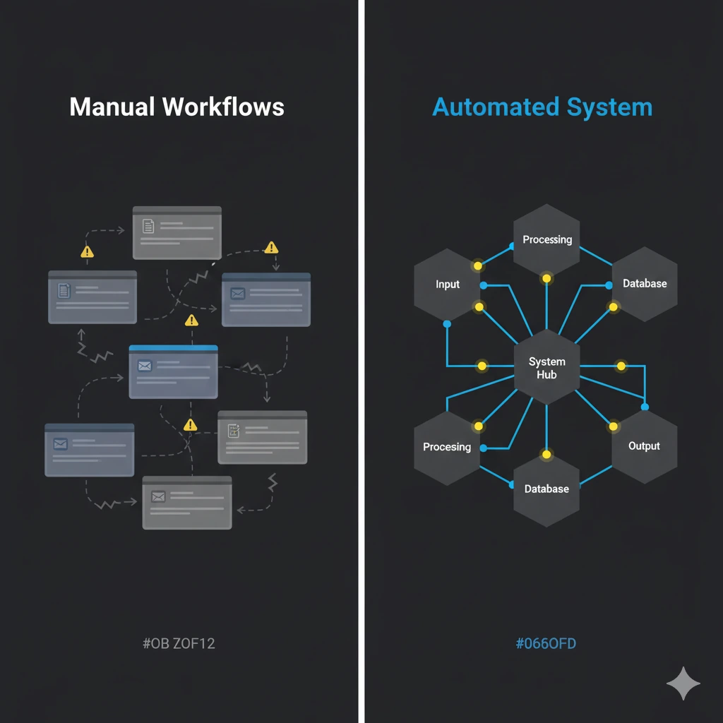 Operational clarity and business decision-making illustration